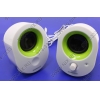 Колонки SonicGear Tatoo 202 <White&Lime Green> (2x3W, питание от USB)
