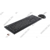 OKLICK Wireless  Keyboard & Optical Mouse <210M> Black(Кл-ра,  USB,  FM+Мышь  5кн,Roll,USB,FM)<12841>