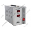 Стабилизатор Powerman AVS 1500D Plus (вх.140-260 В, вых.220 В ± 8%,1500ВА, 2 розетки Euro)