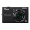 PhotoCamera Nikon CoolPix S6200 black 16Mpix Zoom10x 2.7" 74Mb SD Li-Ion  (VMA861E1)