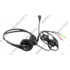 Наушники с микрофоном VCOM VHP5060 <Black> (шнур 1.95м,  с  регулятором  громкости)