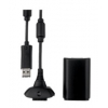 Комплект зарядный Microsoft Play and Charge Kit Black для Xbox 360 (NUF-00002)