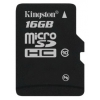 Флеш карта microSDHC 16Gb Class10 Kingston SDC10/16GBSP no adapter