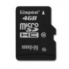 Флеш карта microSDHC 4Gb Class10 Kingston SDC10/4GBSP w/o adapter