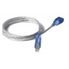 Кабель Belkin USB A/B CABLE W/BLUE LED * A/B;DSTP; 6' CLEAR CU1001Laed06