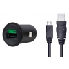 Автомобильное зарядное устройство Belkin 1A + microUSB cable черный (F8M127CW03)
