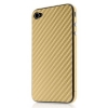 Наклейка декоративная Belkin для iPhone 4 карбон золото F8Z897cwC02