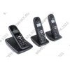 Р/телефон Siemens Gigaset AS200TRIO <Black> (3 трубки с ЖК диспл., База, Заряд. устр-ва) стандарт-DECT, РО, ГТ