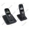 Р/телефон Siemens Gigaset AS200 DUO <Black> (2 трубки с ЖК диспл., База, Заряд. устр-во)стандарт-DECT, РО, ГТ