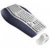 LOGITECH CORDLESS DESKTOP PRO (Кл-ра ERGO,Мультим,PS/2,FM беспроводн.+Мышь 4кн,ROLL,USB&PS/2,FM беспр)