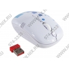 A4-Tech V-Track Wireless Mouse <G9-550FX-1 White+Cubic> (RTL) USB  5btn+Roll, беспроводная