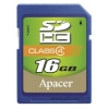 Флеш карта SDHC 16Gb Class4 Apacer AP16GSDHC4-R