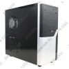 Minitower FOX <6803BS> Black-Silver ATX 400W (24+4+6пин)