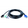 Кабель D-Link KVM-403 Кабель KVM для подключения клавиатуры, мыши и монитора, длина 5.0 м