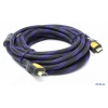 Кабель Orient HH1305 Ver1.3 HDMI to HDMI, 5м, 28 AWG, позолоченные разъемы, оригинальный дизайн, ret (28262)