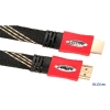 Кабель Orient R3020 Ver1.3 HDMI to HDMI 1.8м, позолоченные разъемы, плоский кабель, оригинальный дизайн, упаковка блистер