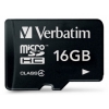 Флеш карта microSDHC 16Gb Class4 Verbatim  (044007-177)