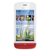 Смартфон Nokia C5-06 белый/красный моноблок 3.2" Sym9.4 WiFi BT GPS  (002Z378)