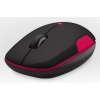 Мышь Logitech M345 черный/красный оптическая (1000dpi) беспроводная USB для ноутбука (2but) (910-002591)