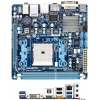 Мат. плата GIGABYTE GA-A75N-USB3 <SFM1, AMD A75, 2*DDR3, 2*PCI-E16x, SVGA, DVI, HDMI, SATA III, USB 3.0, GB Lan, mini-ITX, Retail> (GAA75NUB3-00-G)