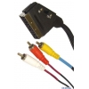 Кабель соед. SCART - 3RCA Belsis Sparks BL1052 Видео + стерео-аудио, 1.8 м.