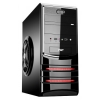 Корпус ACCORD P-18BR black red w/o PSU ATX 2*USB Audio (ACC P-18BR)