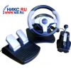 Руль TYPHOON AT-40336 PC TWIN TURBO2 (Рулевое колесо,педали,рычаг переключения скоростей,ручник,4кн.)