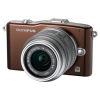 PhotoCamera Olympus Pen E-PM1 kit brown 12.3Mpix EZ-M 14-42II 3" 1080i SDHC Ком-т с объективомLi-Ion  (V20601BNE000)