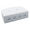 Модуль Molex (SSY-00011-02) настенный Synergy DG+ 4xRJ45 UTP Cat 5e. 568A/B. белый
