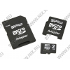 Silicon Power <SP002GBSDT000V30> Micro SecureDigital Memory Card 2Gb + microSD-->SD + microSD-->miniSD Adapters