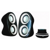 Колонки Jetbalance JB-160 2.0 черные с белым (6W) (JB-160 BW)