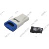 Silicon Power <SP016GBSTH004V81> microSDHC Memory Card 16Gb Class4 +  USB  microSD  Reader