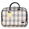 Сумка для ноутбука Jet.A LB15-22 до 15,6" (Burberry, ЖЕНСКАЯ, материал-Твил, LUXURY дизайн, съемный ремень, SIZE 410*100*320мм)