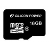Флеш карта microSD 16Gb Class4 Silicon Power SP016GBSTH004V10 (мин.кол.5)