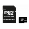 Флеш карта microSDHC 16Gb Class10 Silicon Power SP016GBSTH010V10-SP + adapter