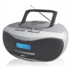 Аудиомагнитола BBK BX102U серебристо-черный