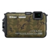 PhotoCamera Nikon CoolPix AW100 camouflage 16,1Mpix Zoom5x 3" 1080 83Mb SDHC IS el KPr/WPr/FPr GPS ЗащищеннаяEN-EL12  (VMA894E1)