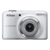 PhotoCamera Nikon CoolPix L25 white 10.1Mpix Zoom5x 3" 720p SDHC CCD IS AA  (VMA992E1)