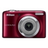 PhotoCamera Nikon CoolPix L25 red 10.1Mpix Zoom5x 3" 720p SDHC CCD IS AA  (VMA993E1)