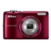PhotoCamera Nikon CoolPix L26 red 16.1Mpix Zoom5x 3" 720p 19Mb SDHC CCD IS AA  (VMA983E1)