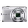 PhotoCamera Nikon CoolPix S6300 silver 16Mpix Zoom10x 2.7" 1080 25Mb SDHC opt Li-Ion  (VMA930E1)