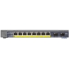 Коммутатор NETGEAR GS110TP-100EUS Управляемый Smart, 8GE+2SFP PoE портов с внешним блоком питания