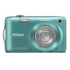 PhotoCamera Nikon CoolPix S3300 green 16Mpix Zoom6x 2.7" 720p 42Mb SDXC CCD IS opt EN-EL19  (VMA956E1)
