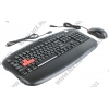 A4-Tech X7 Optical Gaming Desktop <KX-2810BK> (Кл-ра Ergo,М/Мед, USB,+Мышь USB,  7кн, Roll)