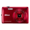 PhotoCamera Nikon CoolPix S4300 red 16,0Mpix Zoom6x 3" 720p 74Mb SDHC EN-EL19  (VMA942E1)