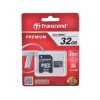 Карта памяти MicroSDHC 32GB Transcend Class 10 + SD Adapter (TS32GUSDHC10)