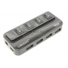 Orient <KE-420> USB2.0 Hub 4 port с выключателями