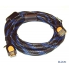 Кабель Orient HH1318 Ver1.3 HDMI to HDMI 1.8м, 30 AWG, позолоченные разъемы, оригинальный дизайн, ret