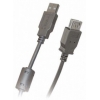 Кабель USB2.0 USB A (m)/USB A (f) 1.5м феррит.кольца (BW1400)