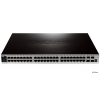 Коммутатор D-Link DGS-3420-52P Управляемый стекируемый коммутатор уровня 2+ с 48 портами 10/100/1000BASE-T PoE и 4 портами SFP+